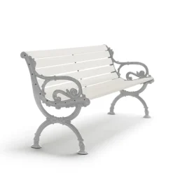 Byarums bruk Garden Sofas & Garden Benches|Outdoor Lounge Furniture*Byarum sofa, lacquered pine, raw aluminum stand, 155 cm White