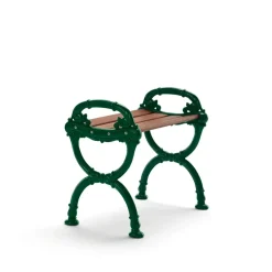 Byarums bruk Seating*Byarum stool, Mahogany, green stand BrownGreen