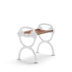 Byarums bruk Seating*Byarum stool, Mahogany, white stand BrownWhite