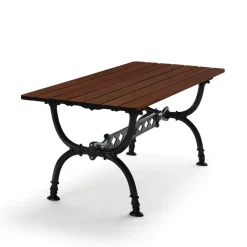 Byarums bruk Table For Outdoor Use*Byarum table 142x72 cm, Pine brown glaze, black stand Beige