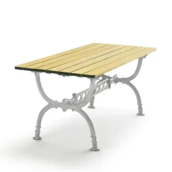 Byarums bruk Table For Outdoor Use*Byarum table 142x72 cm, Pine impregnation, raw aluminum stand Beige