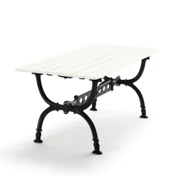 Byarums bruk Table For Outdoor Use*Byarum table 142x72 cm, lacquered pine, black stand White