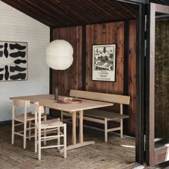 Fredericia Furniture Dining Tables*C18 Shaker Table dining table, Soaped oak, 220x90cm Beige