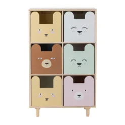 Bloomingville Shelves & Shelving Systems*Calle bookshelf 6-drawers 55x88.5 cm, Nature White