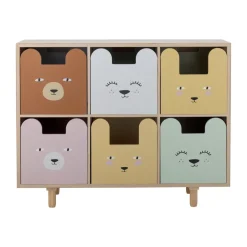Bloomingville Shelves & Shelving Systems*Calle bookshelf 6-drawers 55x88.5 cm, Nature White