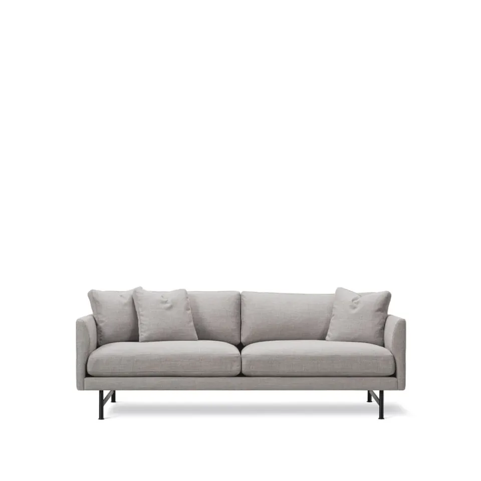 Fredericia Furniture Sofas*Calmo 5622 sofa 2-seater, Sunniva 717-black steel Beige
