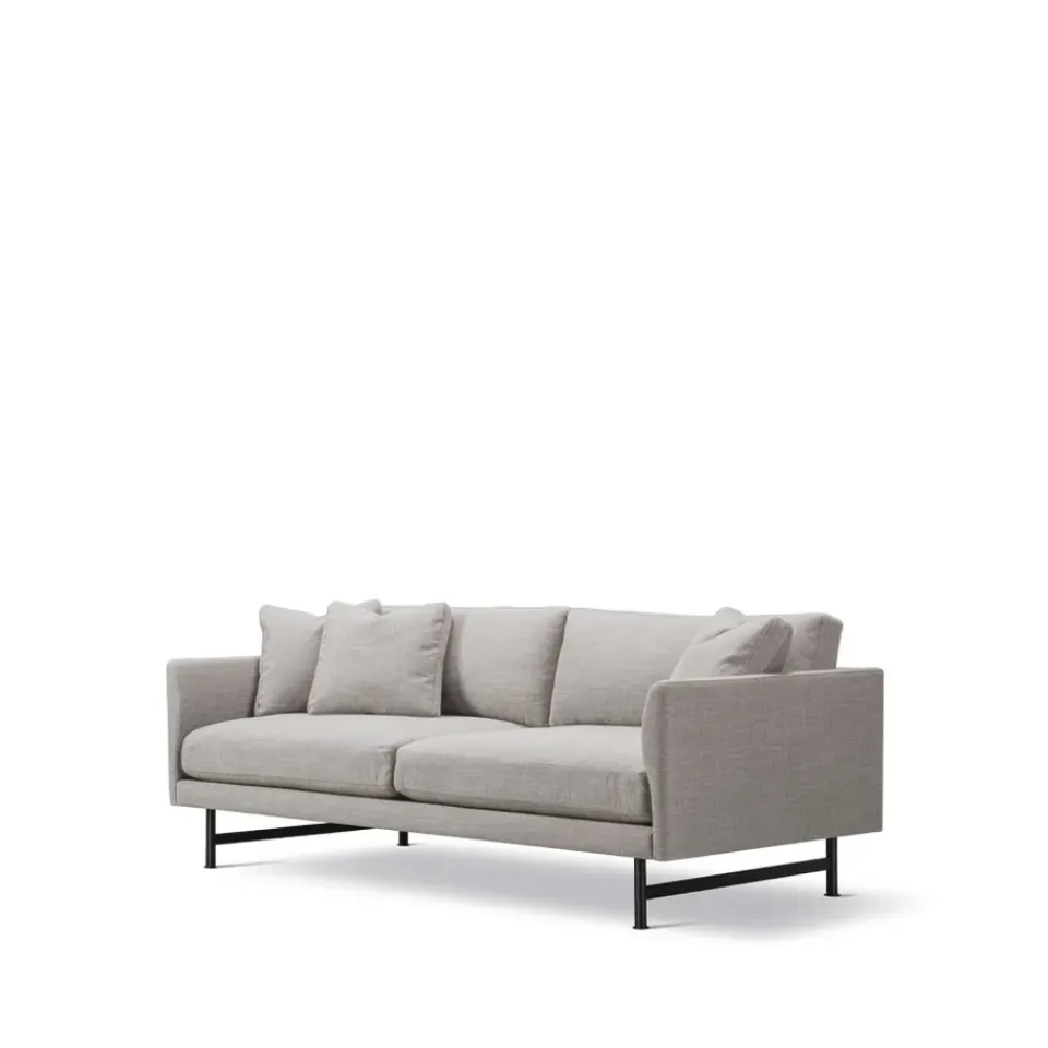 Fredericia Furniture Sofas*Calmo 5622 sofa 2-seater, Sunniva 717-black steel Beige