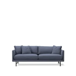 Fredericia Furniture Sofas*Calmo 5622 sofa 2-seater, Sunniva 783-black steel Blue