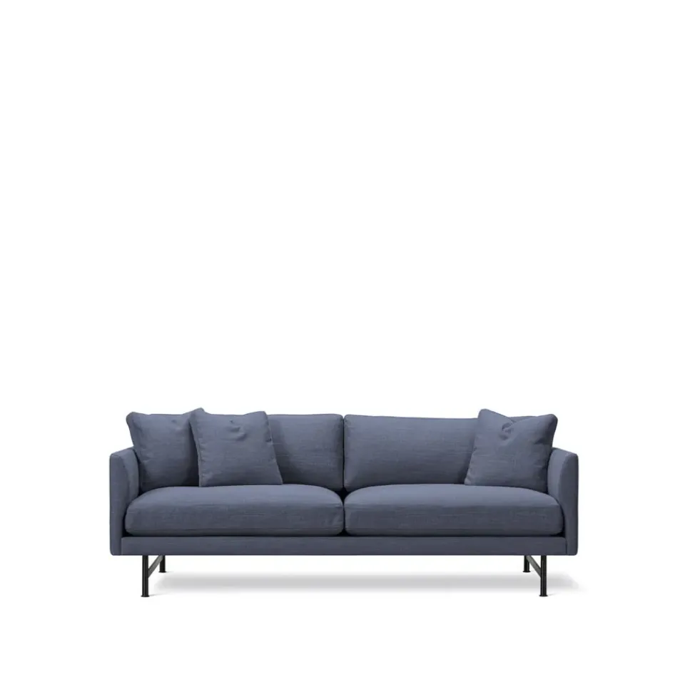 Fredericia Furniture Sofas*Calmo 5622 sofa 2-seater, Sunniva 783-black steel Blue
