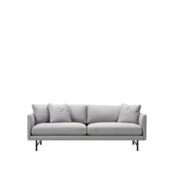 Fredericia Furniture Sofas*Calmo 5622 sofa 2-seater, Sunniva 242-black steel Grey