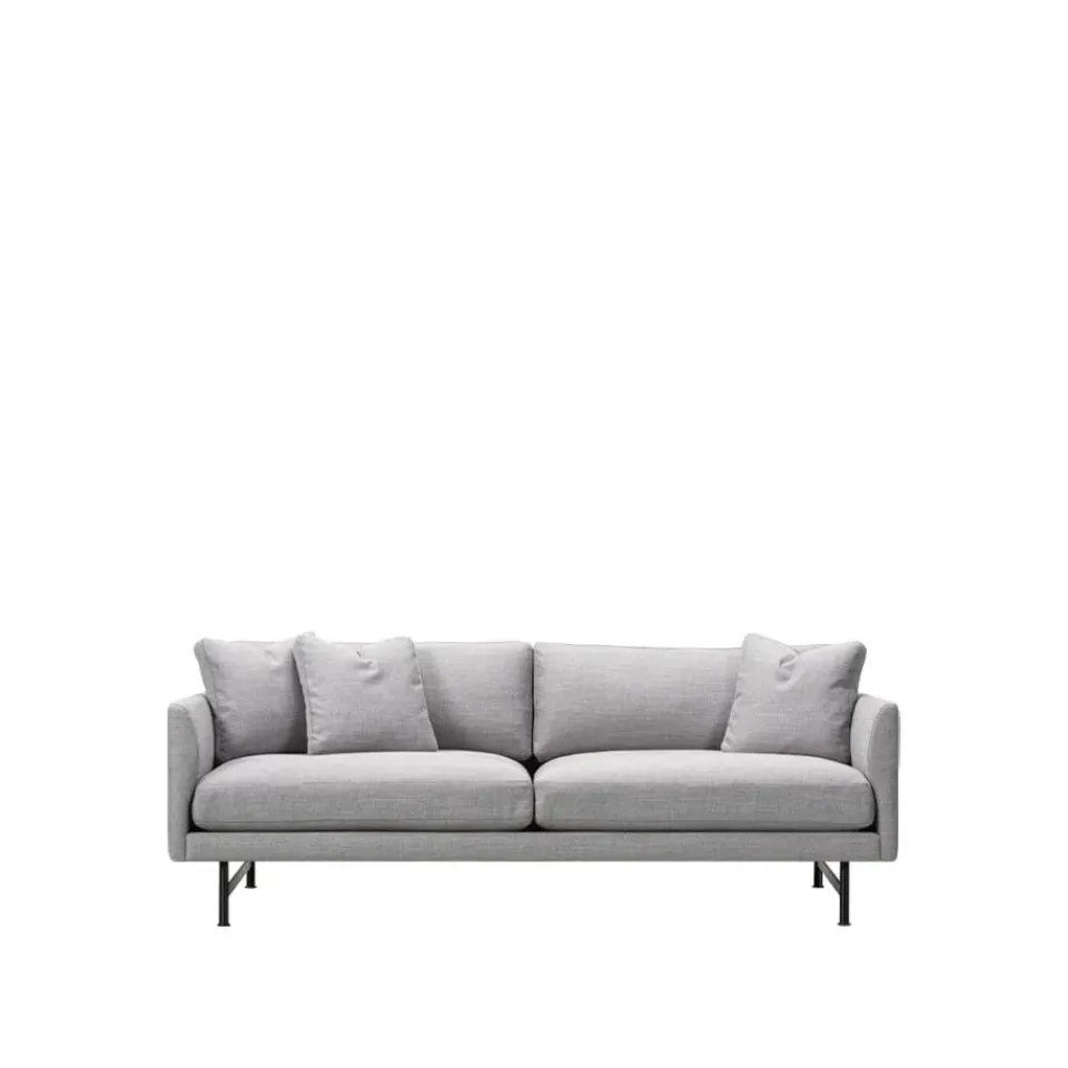 Fredericia Furniture Sofas*Calmo 5622 sofa 2-seater, Sunniva 242-black steel Grey