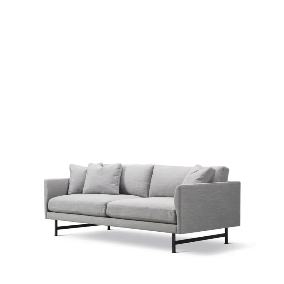 Fredericia Furniture Sofas*Calmo 5622 sofa 2-seater, Sunniva 242-black steel Grey