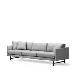Fredericia Furniture Sofas*Calmo 5623 sofa, Sunniva 242-black steel Grey