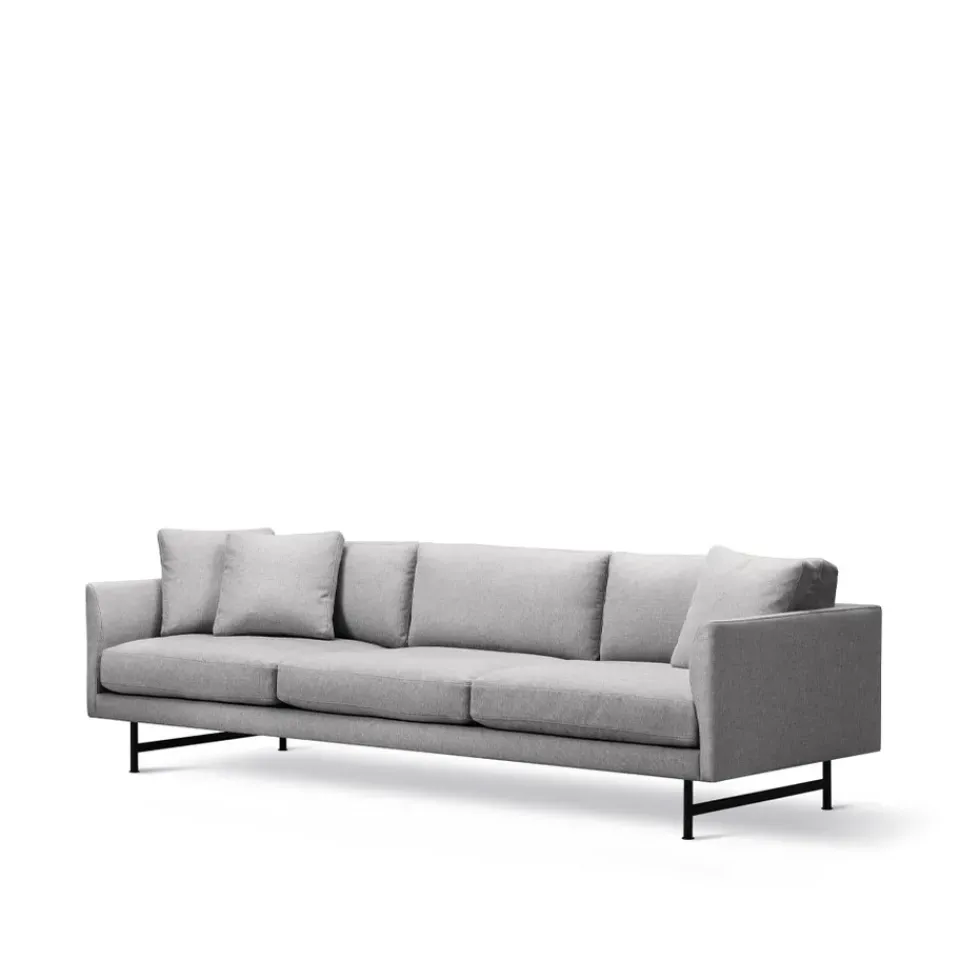 Fredericia Furniture Sofas*Calmo 5623 sofa, Sunniva 242-black steel Grey