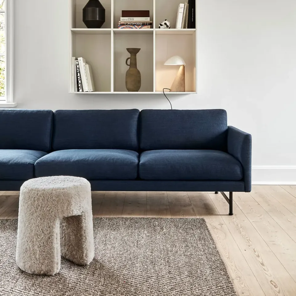 Fredericia Furniture Sofas*Calmo 5623 sofa, Sunniva 717-black steel Beige