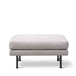 Fredericia Furniture Armchairs & Footstools*Calmo footstool, Sunniva 717-black steel-80 cm Beige