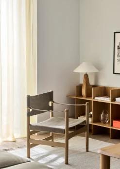 Fredericia Furniture Chairs*Canvas 21 armchair, Natural canvas-light oiled oak Beige