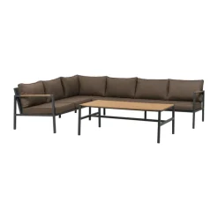 Brafab Garden Sofas & Garden Benches|Balcony Furniture*Cap sofa group, Anthracite-brown, 6-seater Grey