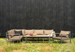 Brafab Garden Sofas & Garden Benches|Balcony Furniture*Cap sofa group, Anthracite-brown, 6-seater Grey