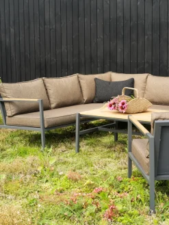 Brafab Garden Sofas & Garden Benches|Balcony Furniture*Cap sofa group, Anthracite-brown, 6-seater Grey