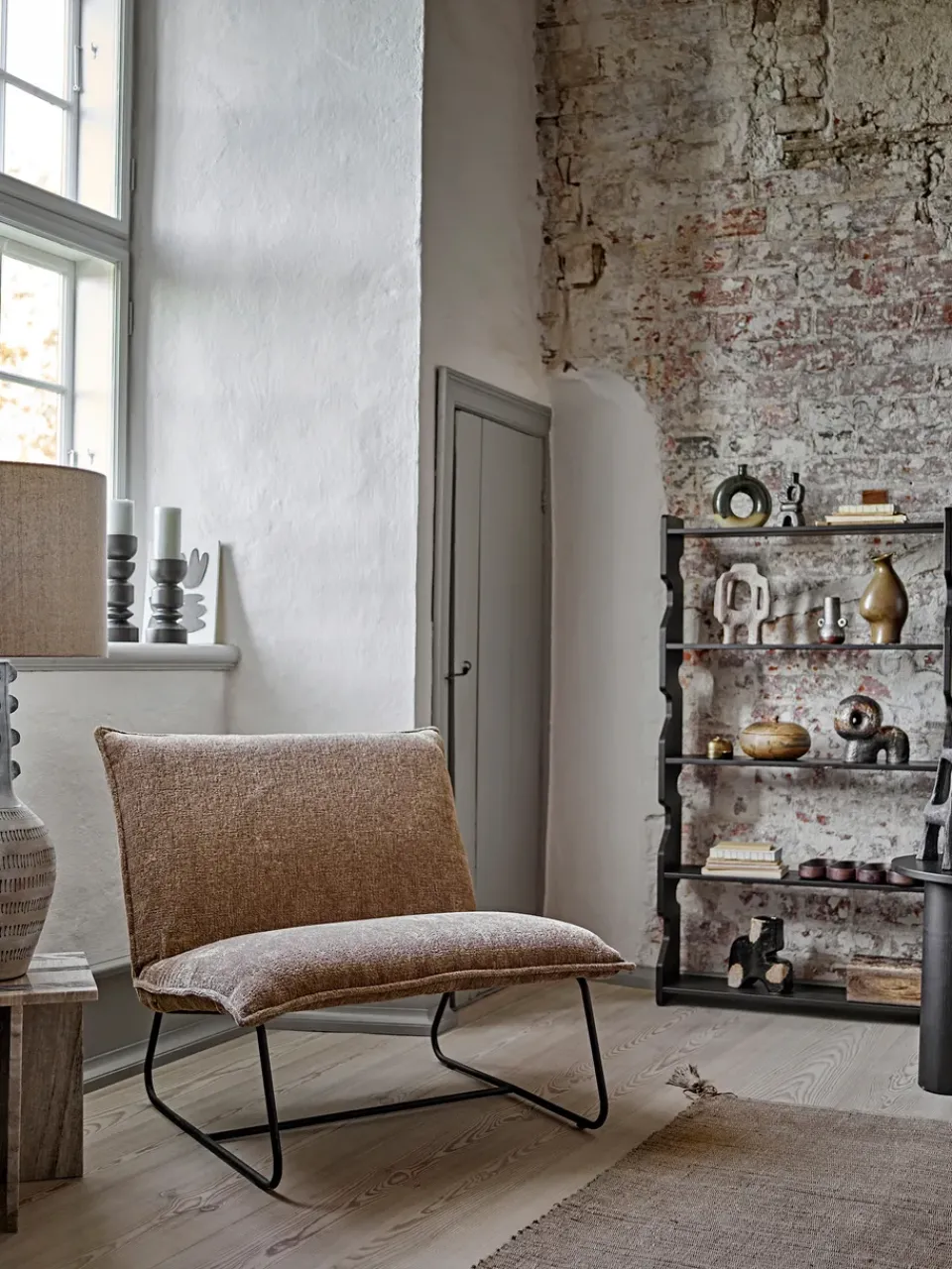Bloomingville Chairs|Armchairs & Footstools*Cape Lounge chair, Brown