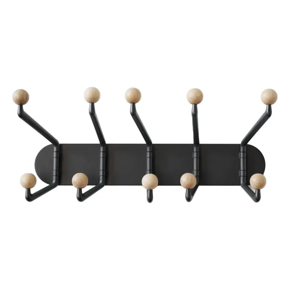 &Tradition Clothes Hooks & Hangers*Capture SC76 hook 10-arms, Graphite-Oak Grey