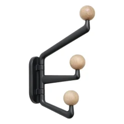 &Tradition Clothes Hooks & Hangers*Capture SC74 hook small 3-arms, Graphite-Oak Grey