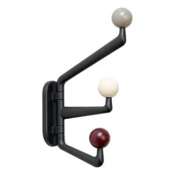 &Tradition Clothes Hooks & Hangers*Capture SC74 hook small 3-arms, Graphite-Multi Grey