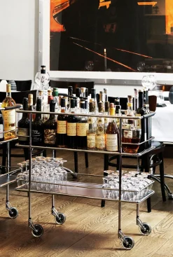 Lammhults Serving Trolleys*Cargo serveringsvagn, laminate-chrome White