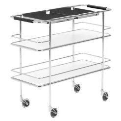 Lammhults Serving Trolleys*Cargo Support serving trolley, laminate-chrome White