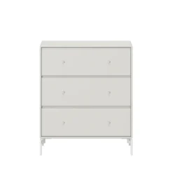 Montana Dressers & Drawer Units*Carry dresser, Nordic 09, lacquered legs in snow Grey