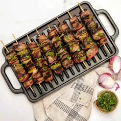 Victoria Garden Details & Accessories*Cast iron reversible griddle 21x33 cm, Black