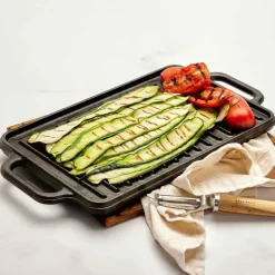 Victoria Garden Details & Accessories*Cast iron reversible griddle 21x33 cm, Black