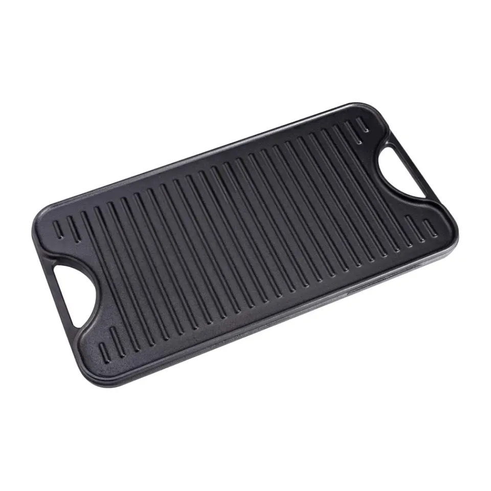 Victoria Garden Details & Accessories*Cast iron reversible griddle 25x47 cm, Black