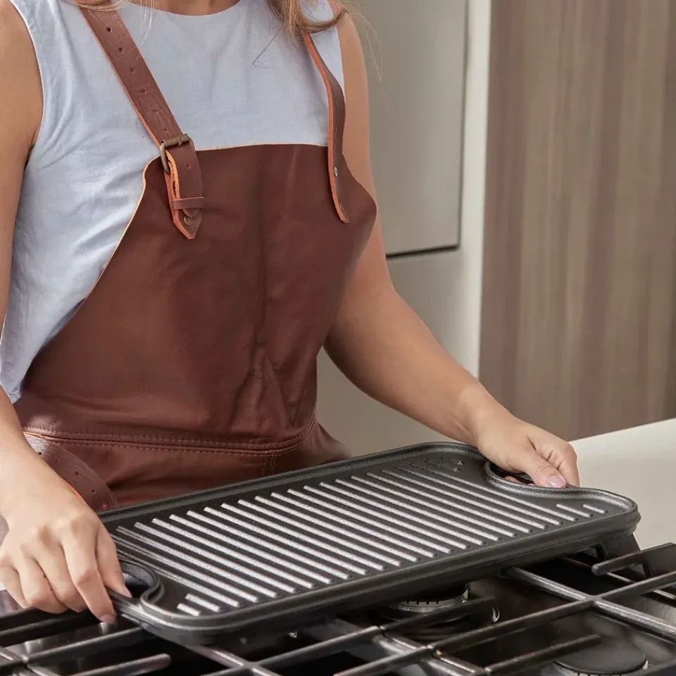 Victoria Garden Details & Accessories*Cast iron reversible griddle 25x47 cm, Black