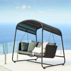 Cane-line Garden Sofas & Garden Benches*Cave hammock, Graphite, incl. cushions Grey