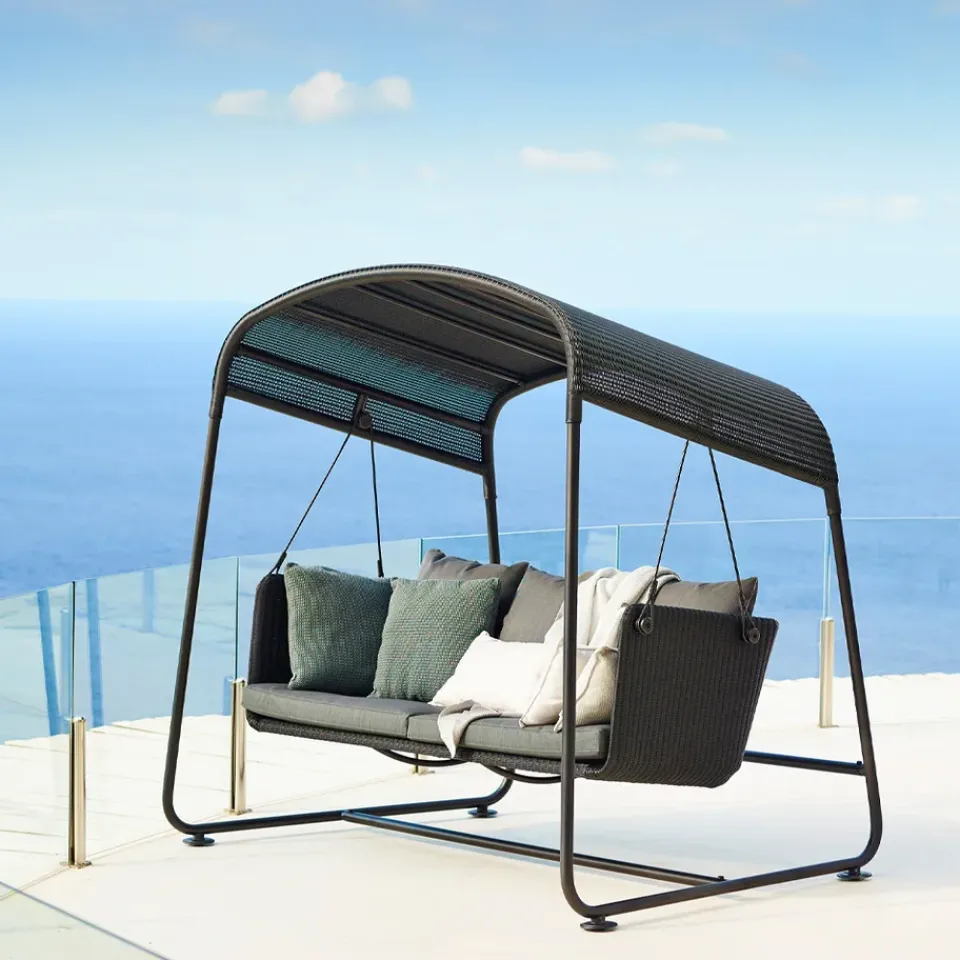Cane-line Garden Sofas & Garden Benches*Cave hammock, Graphite, incl. cushions Grey