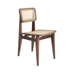GUBI Chairs*C-Chair chair, American walnut, rattan Brown