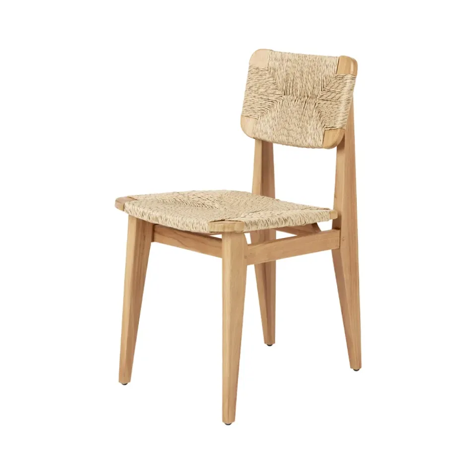 GUBI Balcony Furniture*C-chair Outdoor chair, Teak Brown