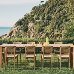 GUBI Balcony Furniture*C-chair Outdoor chair, Teak Brown