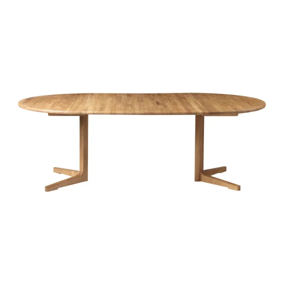 FDB Møbler Dining Tables*C69E Ry dining table with 2 extension leaves, Oak nature oiled Brown