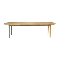 FDB Møbler Dining Tables*C63E2TIL dining table 2 extension leaves, Oak nature oiled Brown