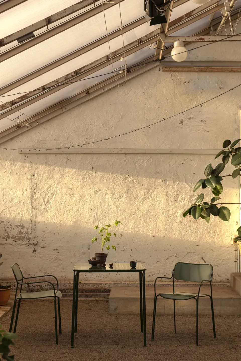 Grythyttan Stålmöbler Seating|Balcony Furniture*Chair Libelle chair, Green