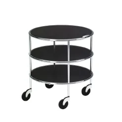 Lammhults Serving Trolleys*Chicago I table on castors, laminate-chrome Black