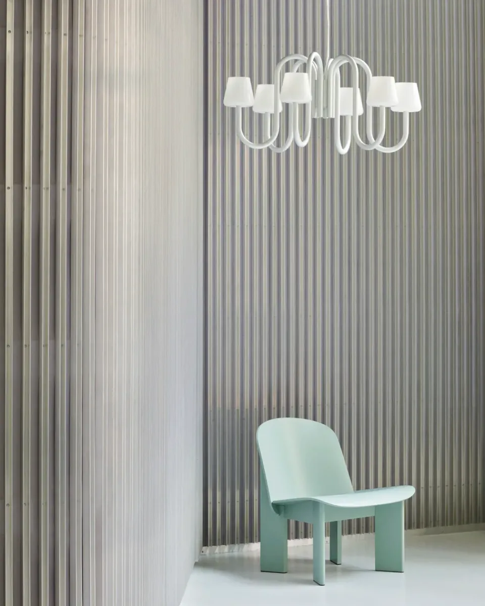 HAY Armchairs & Footstools|Chairs*Chisel lounge chair, Eucalyptus lacquered beech GreenBlue