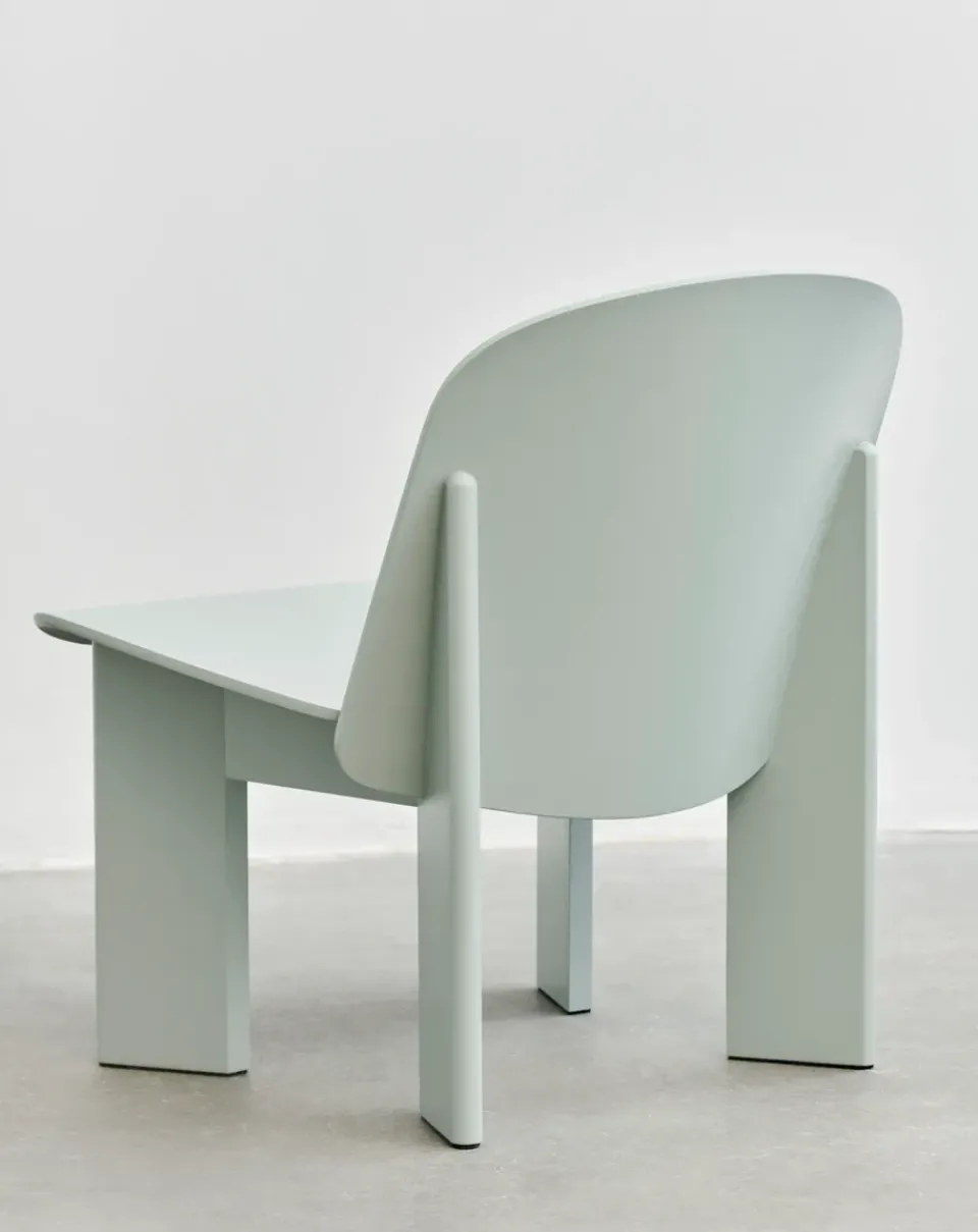 HAY Armchairs & Footstools|Chairs*Chisel lounge chair, Eucalyptus lacquered beech GreenBlue