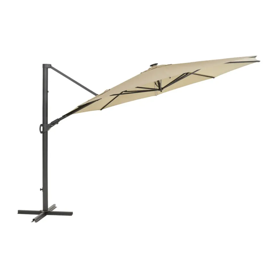 Brafab Sun Protection*Cilento parasol, Light -khaki Grey