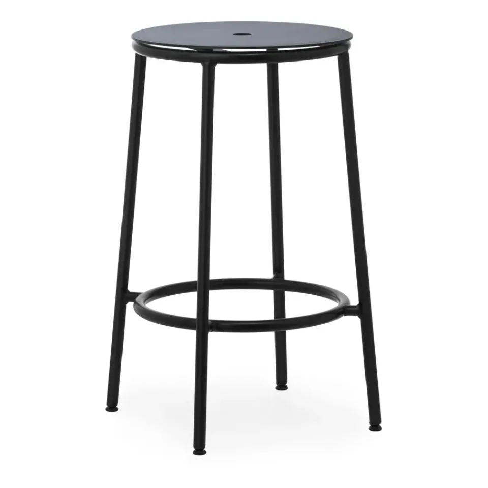 Normann Copenhagen Bar Stools*Circa barstool 65 cm, aluminium Black