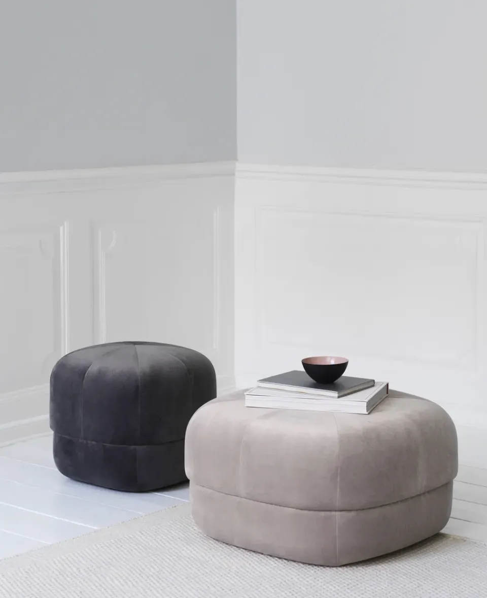 Normann Copenhagen Sitting Poufs*Circus pouf, Grey