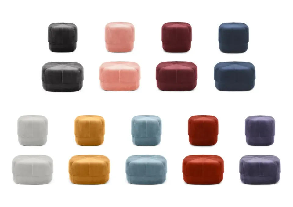 Normann Copenhagen Sitting Poufs*Circus pouf, Grey